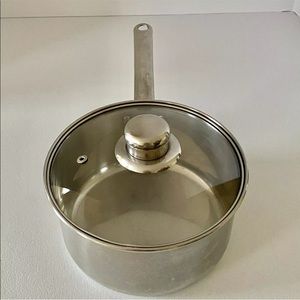 Chefmate Cookware Pot W/ Glass Lid Sauce Pan Pot Sautee Pan